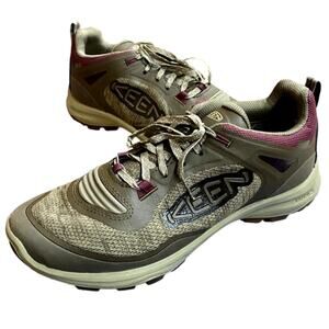 Keen Terradora Flex Sneakers Women's 10 Gray Low Height Waterproof Hiking Shoes